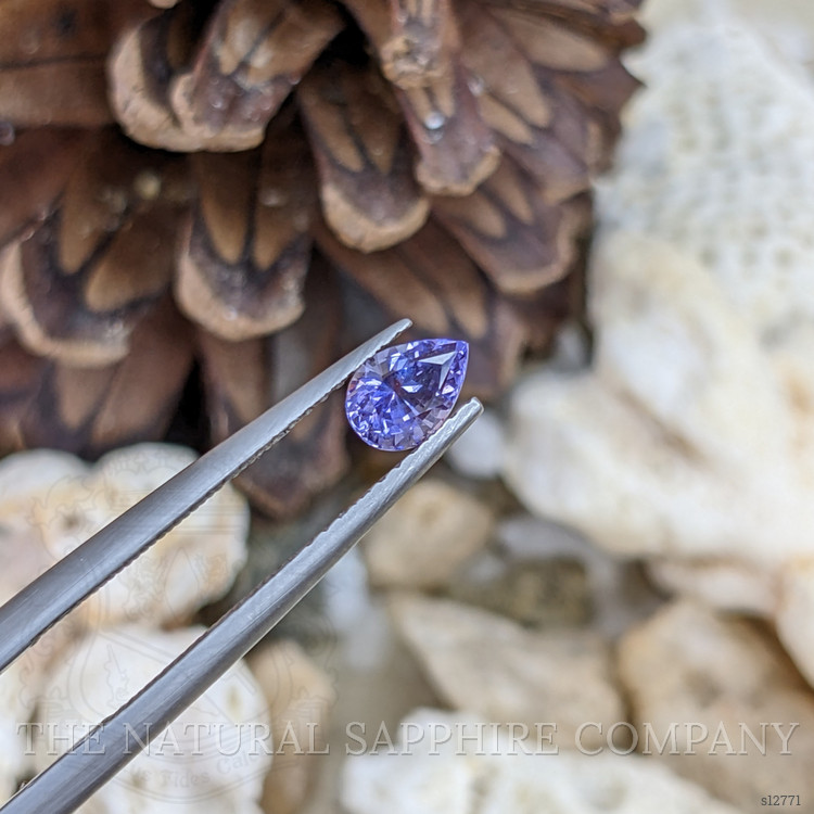 0.58 Ct. Bluish Purple Sapphire from Ceylon (Sri Lanka)