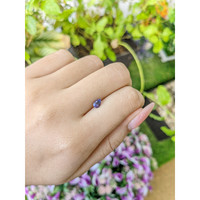 0.58 Ct. Bluish Purple Sapphire from Ceylon (Sri Lanka) Life Style