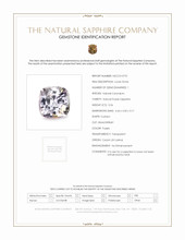 0.56 Ct. Purple Sapphire from Ceylon (Sri Lanka) Scan Report