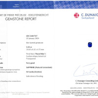 5.55 Ct. Sapphire from Ceylon (Sri Lanka) Scan Report