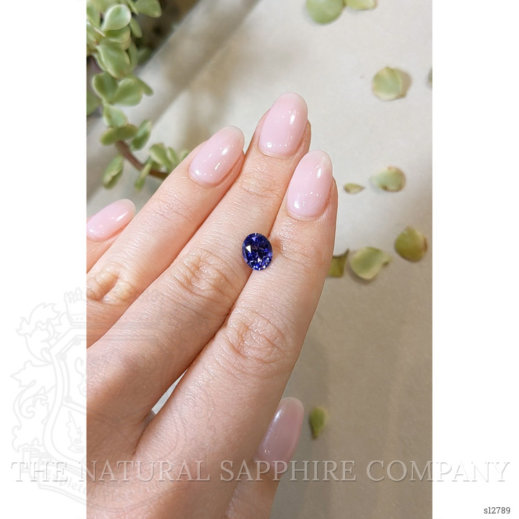 1.86 Ct. Purplish Blue Sapphire from Ceylon (Sri Lanka)