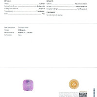 3.58 Ct. Pink Sapphire from Ceylon (Sri Lanka) Scan Report