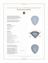 7.64 Ct. Sapphire from Ceylon (Sri Lanka) 3 D Scan Report