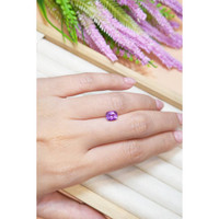 1.44 Ct. Pinkish Purple Sapphire from Ceylon (Sri Lanka) Life Style