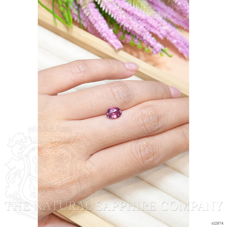 1.54 Ct. Purplish Pink Sapphire from Ceylon (Sri Lanka)