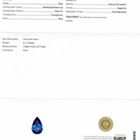 6.11 Ct. Blue Sapphire from Ceylon (Sri Lanka) Scan Report