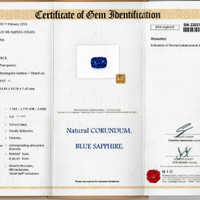 9.66 Ct. Blue Sapphire from Ceylon (Sri Lanka) Scan Report