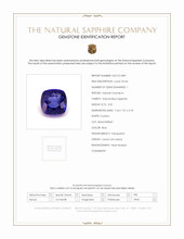 3.05 Ct. Blue Sapphire from Ceylon (Sri Lanka) Scan Report