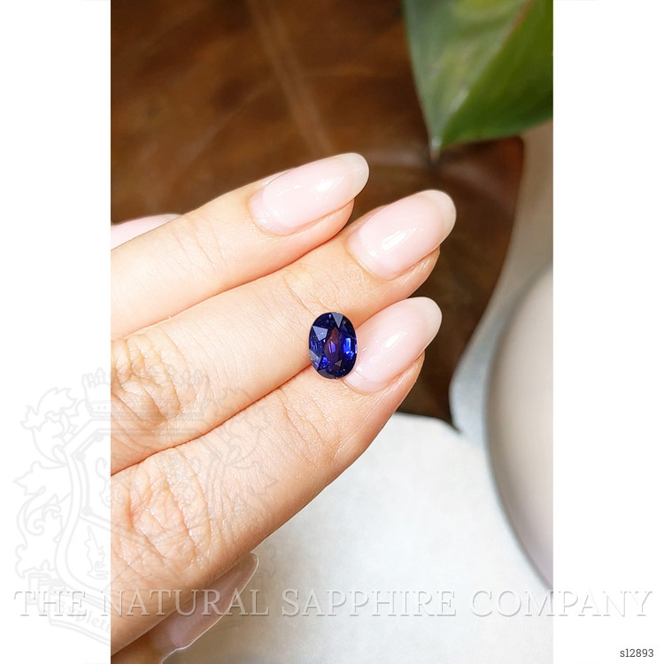 2.06 Ct. Blue Sapphire from Ceylon (Sri Lanka)
