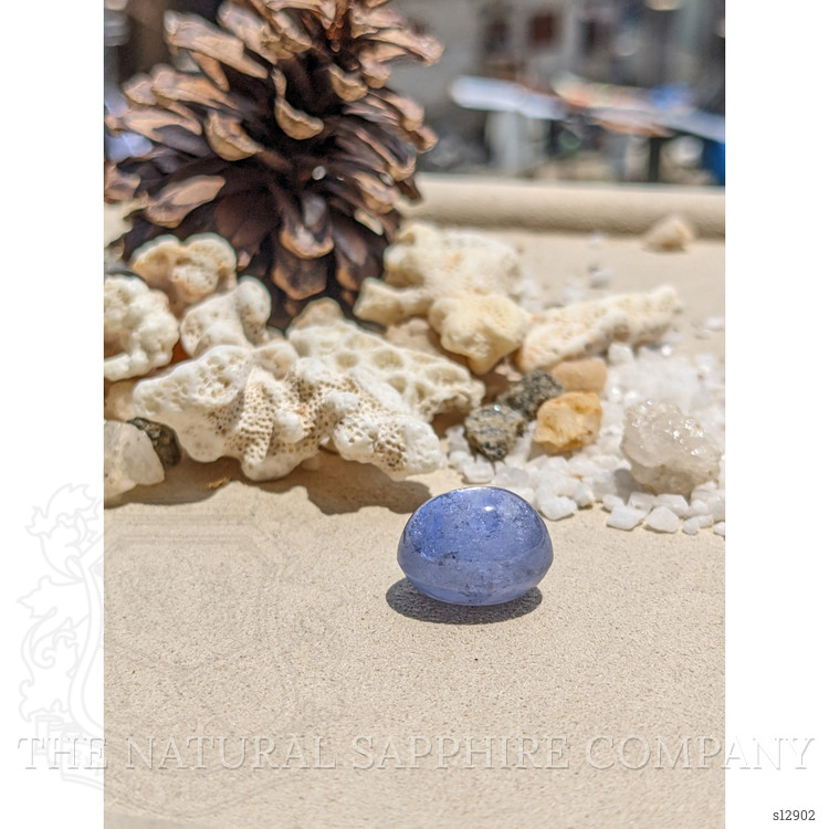 28.59 Ct. Blue Cabochon Sapphire from Ceylon (Sri Lanka)