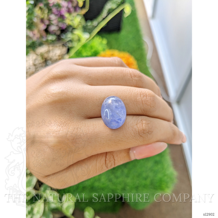 28.59 Ct. Blue Cabochon Sapphire from Ceylon (Sri Lanka)