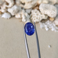 7.71 Ct. Blue Sapphire from Ceylon (Sri Lanka) Life Style