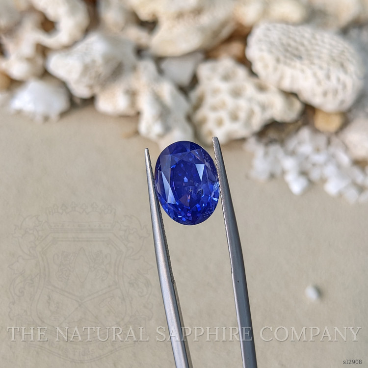 7.71 Ct. Blue Sapphire from Ceylon (Sri Lanka)
