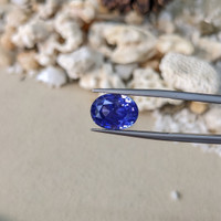 7.71 Ct. Blue Sapphire from Ceylon (Sri Lanka) Life Style