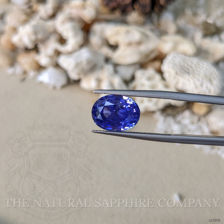 7.71 Ct. Blue Sapphire from Ceylon (Sri Lanka)