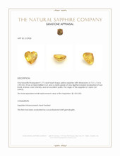 1.77 Ct. Yellow Sapphire from Ceylon (Sri Lanka) Appraisal