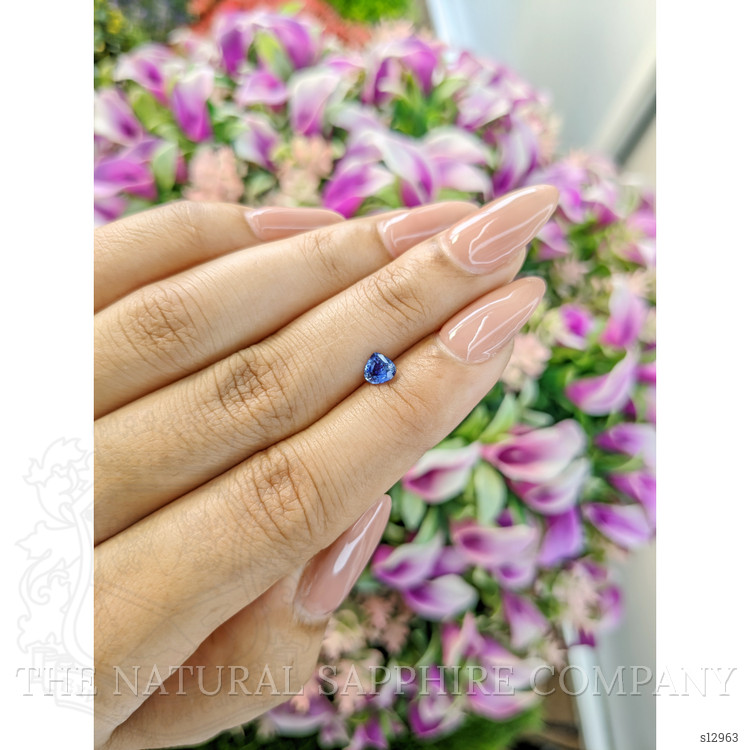 0.49 Ct. Blue Sapphire from Ceylon (Sri Lanka)
