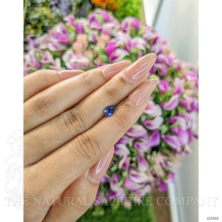 0.71 Ct. Blue Sapphire from Ceylon (Sri Lanka)