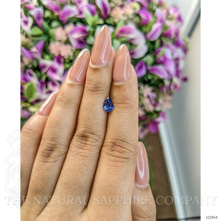 0.71 Ct. Blue Sapphire from Ceylon (Sri Lanka)