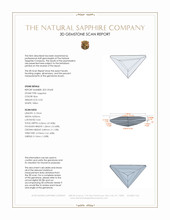 0.53 Ct. Blue Sapphire from Ceylon (Sri Lanka) 3 D Scan Report