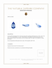 0.54 Ct. Sapphire from Ceylon (Sri Lanka) Appraisal