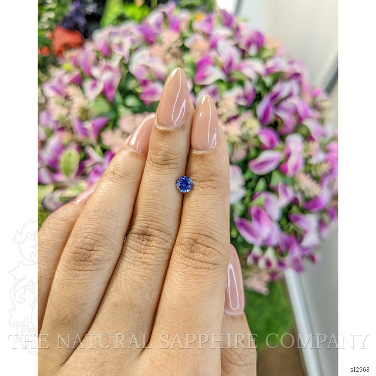 0.59 Ct. Blue Sapphire from Ceylon (Sri Lanka)