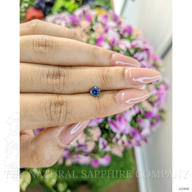 0.59 Ct. Blue Sapphire from Ceylon (Sri Lanka)