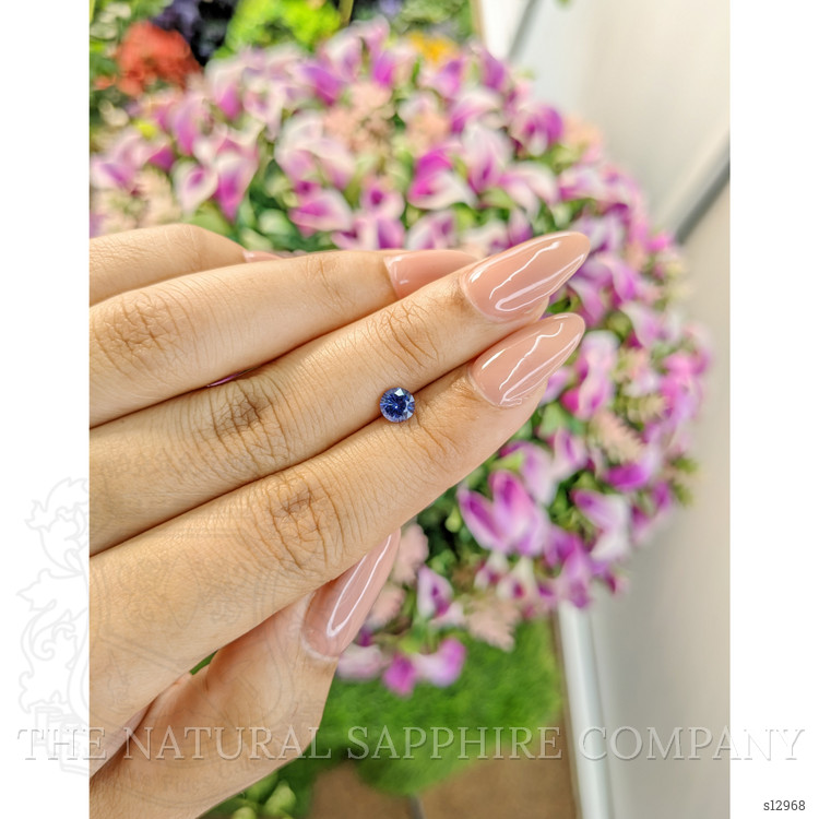 0.59 Ct. Blue Sapphire from Ceylon (Sri Lanka)