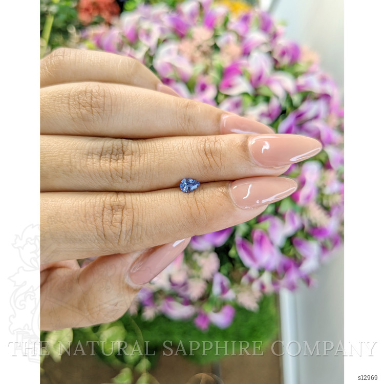 0.38 Ct. Blue Sapphire from Ceylon (Sri Lanka)