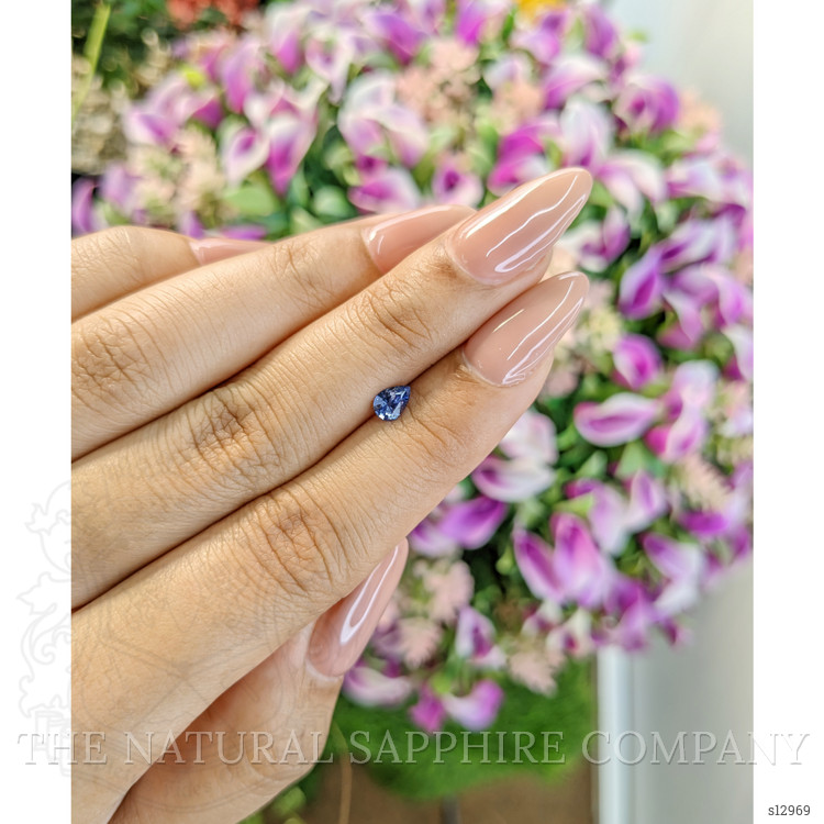 0.38 Ct. Blue Sapphire from Ceylon (Sri Lanka)
