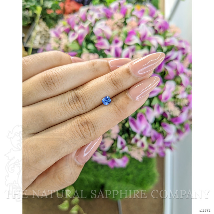 0.55 Ct. Blue Sapphire from Ceylon (Sri Lanka)