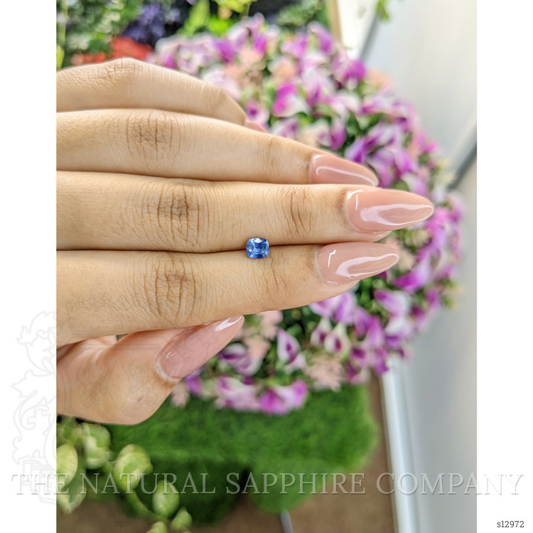 0.55 Ct. Blue Sapphire from Ceylon (Sri Lanka)