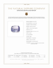 0.51 Ct. Purple Sapphire from Ceylon (Sri Lanka) Scan Report