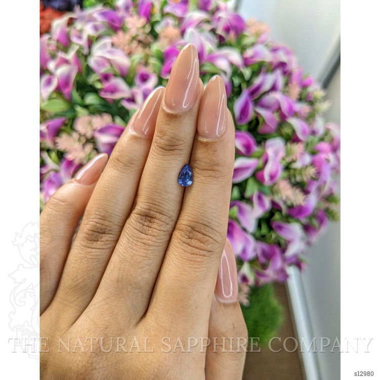 0.77 Ct. Blue Sapphire from Ceylon (Sri Lanka)