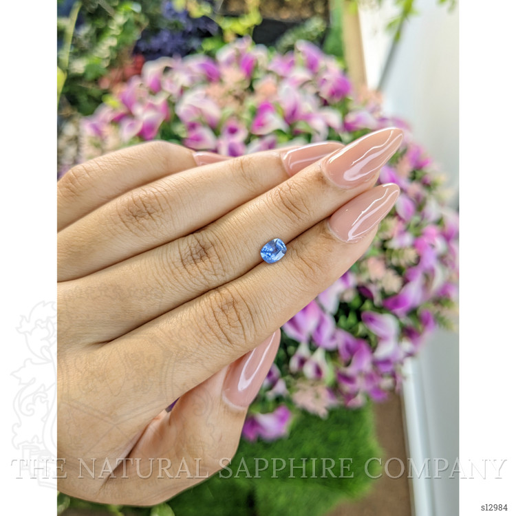 0.76 Ct. Blue Sapphire from Ceylon (Sri Lanka)