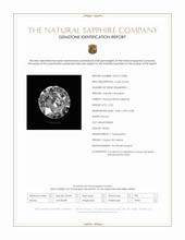 0.53 Ct. White Sapphire from Ceylon (Sri Lanka) Scan Report