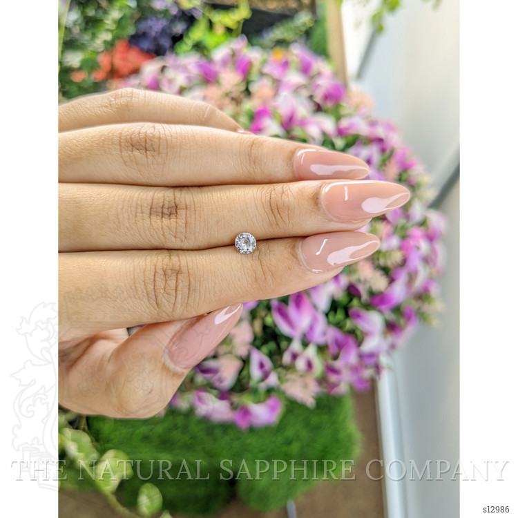 0.53 Ct. White Sapphire from Ceylon (Sri Lanka)