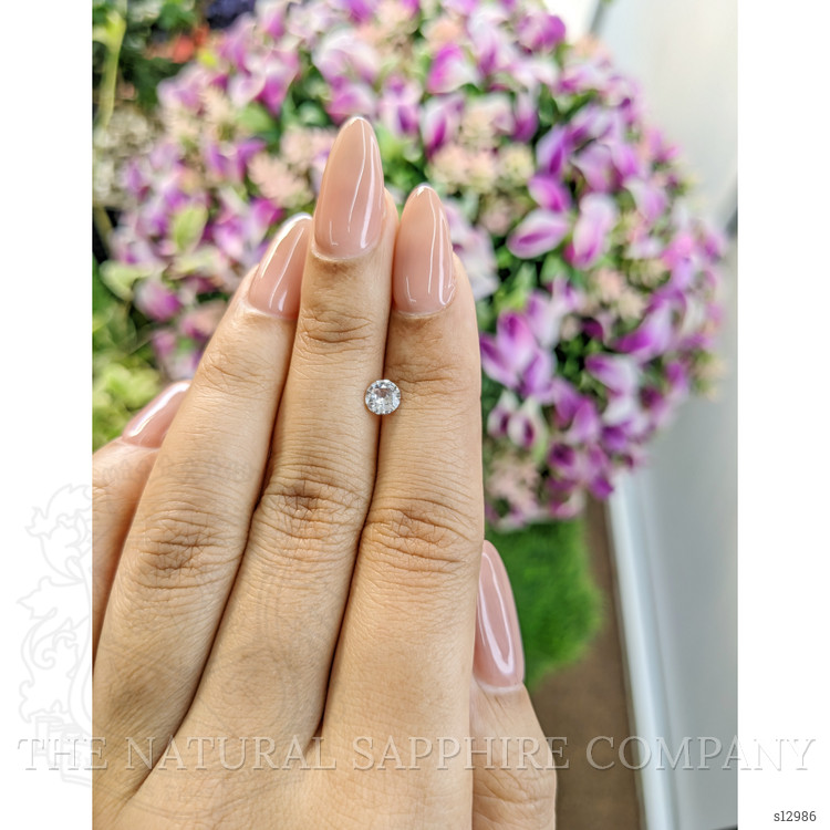 0.53 Ct. White Sapphire from Ceylon (Sri Lanka)