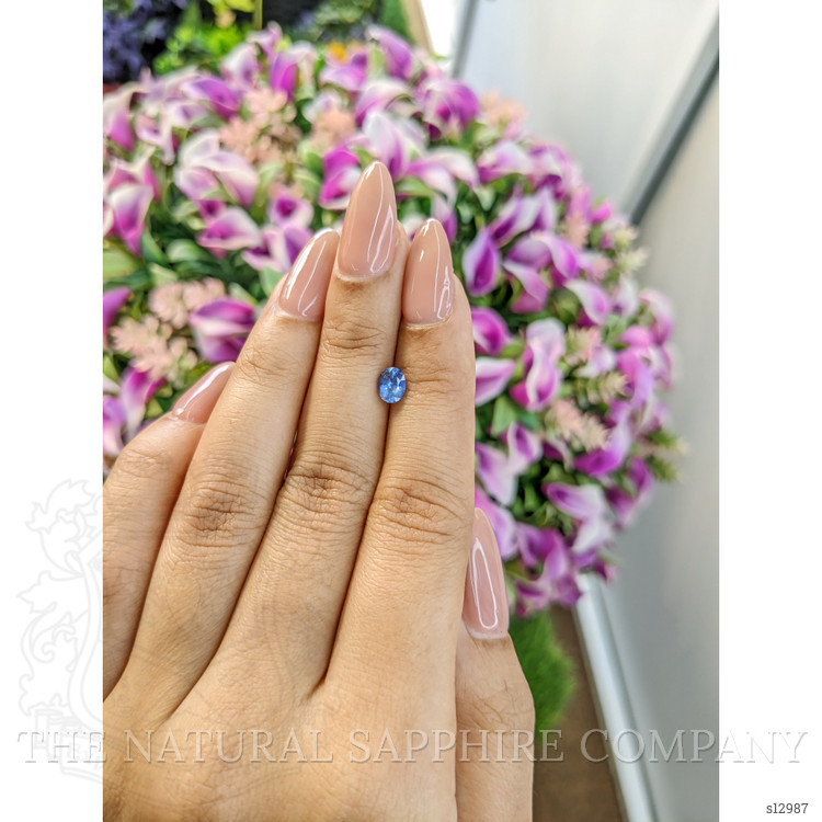 0.73 Ct. Blue Sapphire from Ceylon (Sri Lanka)