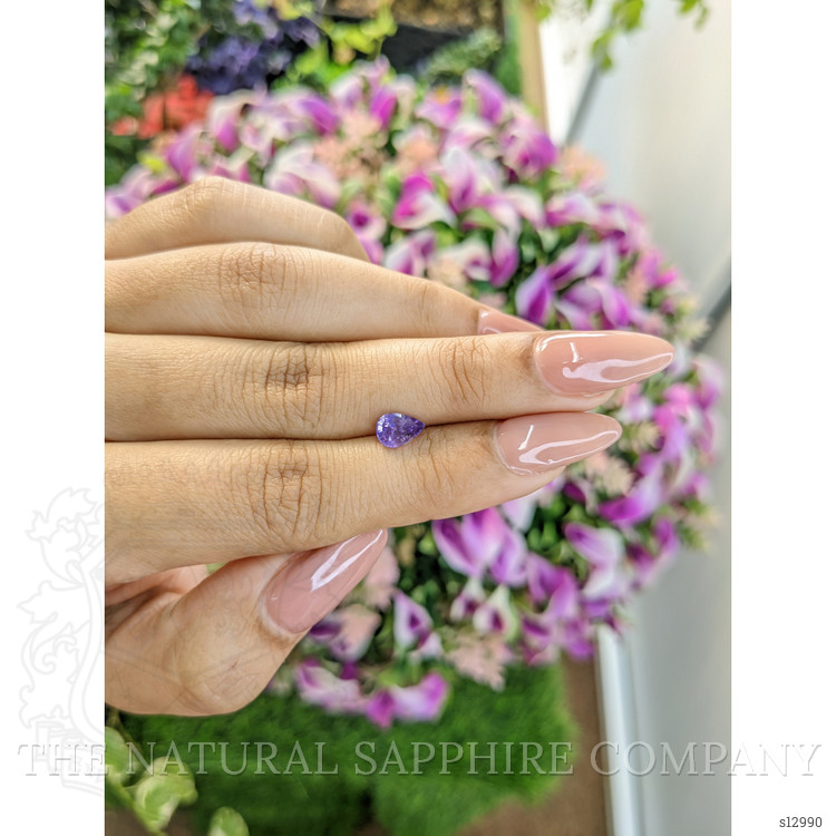 0.89 Ct. Purple Sapphire from Ceylon (Sri Lanka)