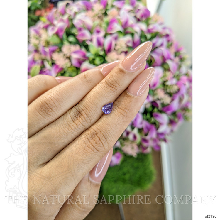 0.89 Ct. Purple Sapphire from Ceylon (Sri Lanka)