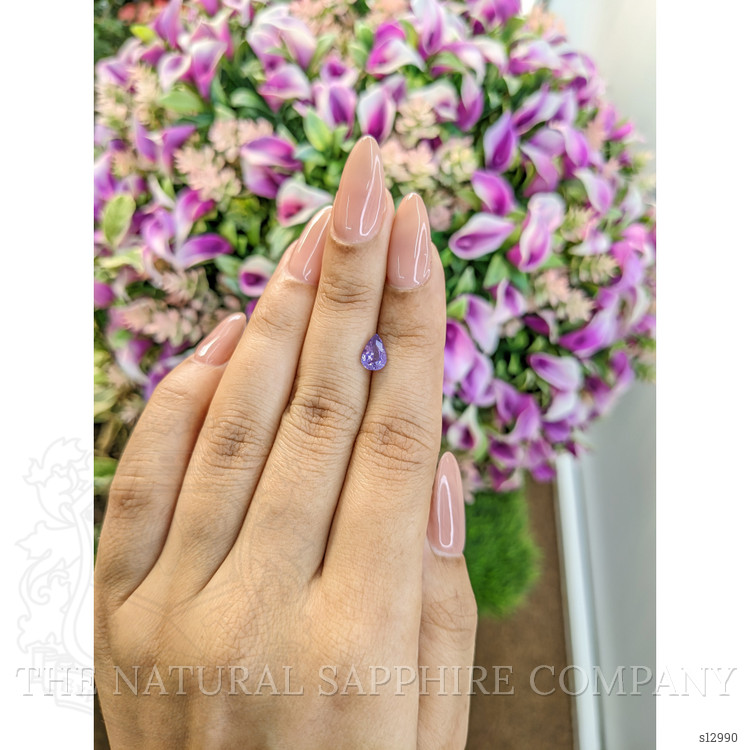 0.89 Ct. Purple Sapphire from Ceylon (Sri Lanka)