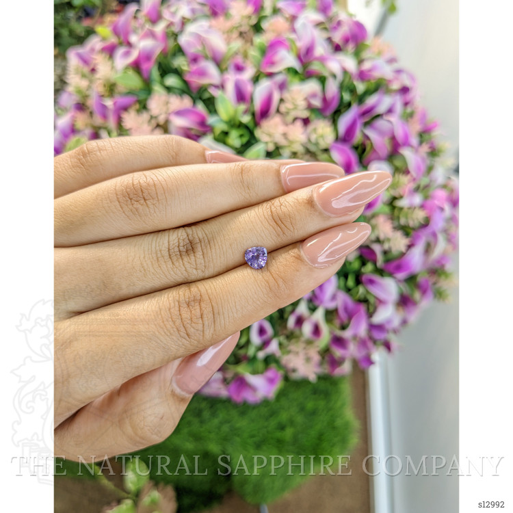 0.79 Ct. Purple Sapphire from Ceylon (Sri Lanka)