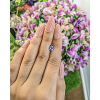 0.97 Ct. Violet Sapphire from Ceylon (Sri Lanka) Life Style