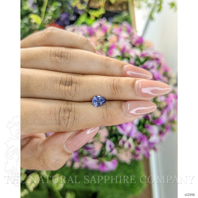0.97 Ct. Violet Sapphire from Ceylon (Sri Lanka)