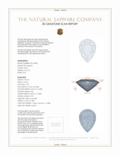 0.97 Ct. Sapphire from Ceylon (Sri Lanka) 3 D Scan Report