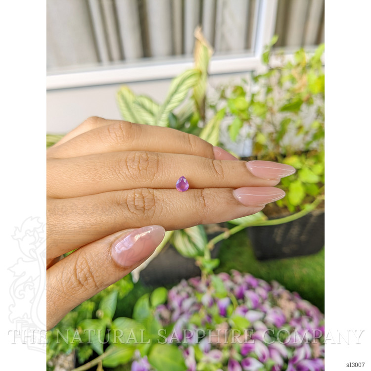 0.57 Ct. Pinkish Purple Sapphire from Ceylon (Sri Lanka)