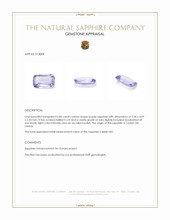 0.85 Ct. Purple Sapphire from Ceylon (Sri Lanka) Appraisal