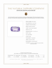 0.85 Ct. Purple Sapphire from Ceylon (Sri Lanka) Scan Report