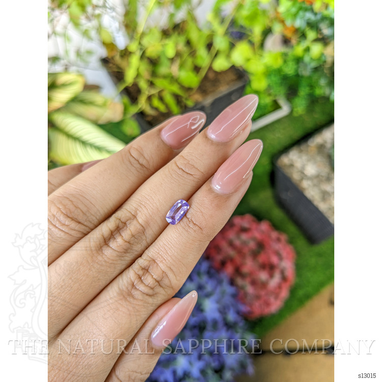 0.85 Ct. Purple Sapphire from Ceylon (Sri Lanka)